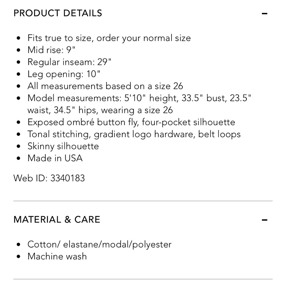 Never Worn Mother Pixie Rainbow Button Fly Skinny… - image 3